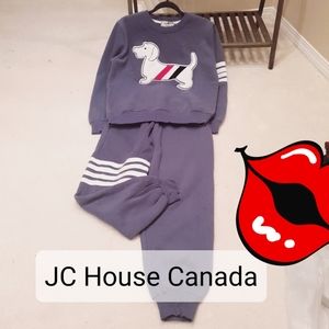 2 pieces jogger pants and sweatshirt top